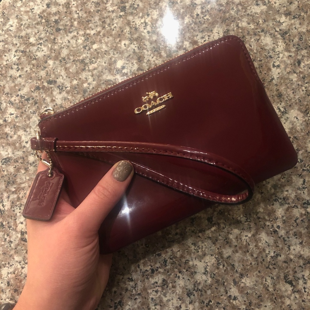 Coach Wristlet in Red